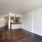 kitchen looks out into spacious living area